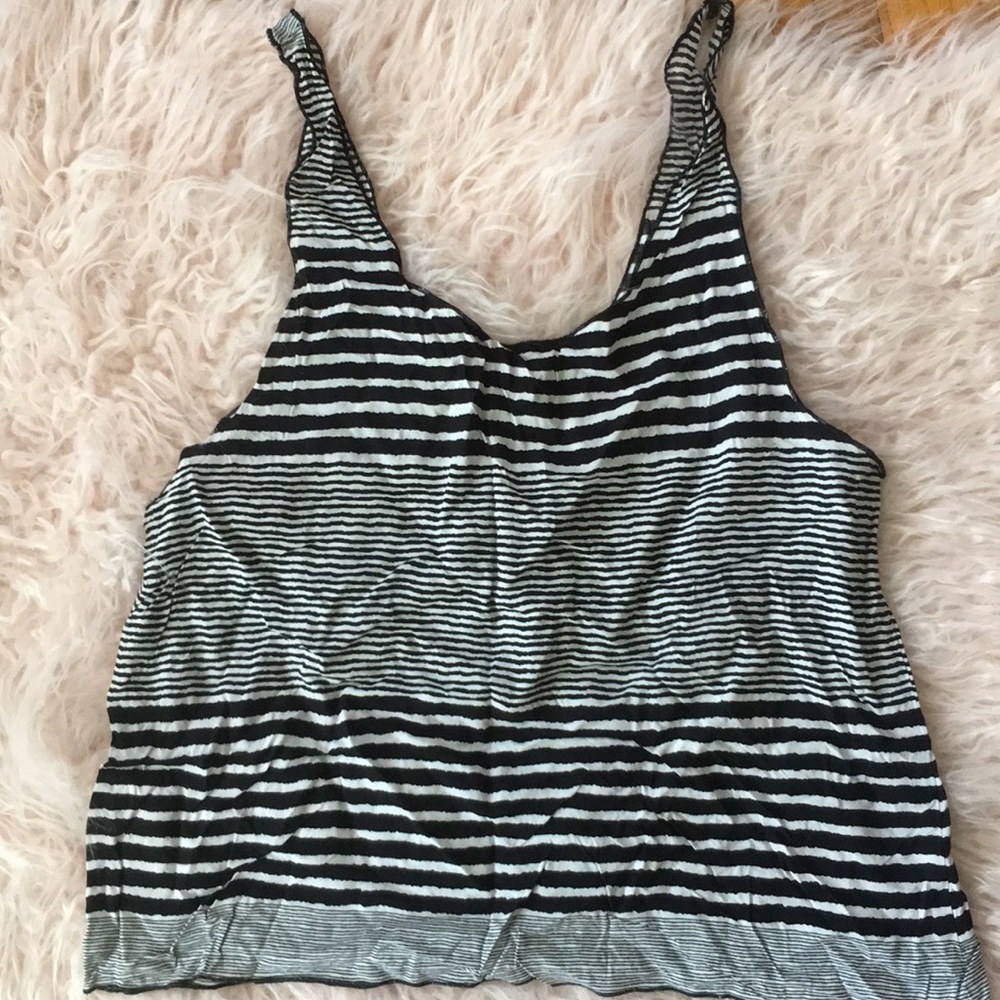 AE striped crop top size L
